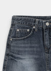 Lecan Low-waist Denim Miniskirt
