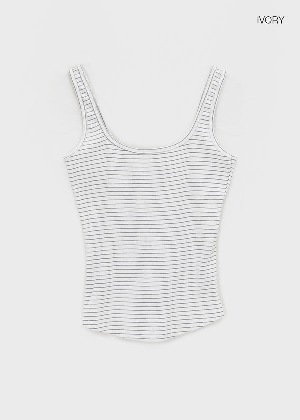 Poise Stripe Square Neck Sleeveless