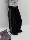 [MADE] Wirano Color-Block Wide Banded Pants