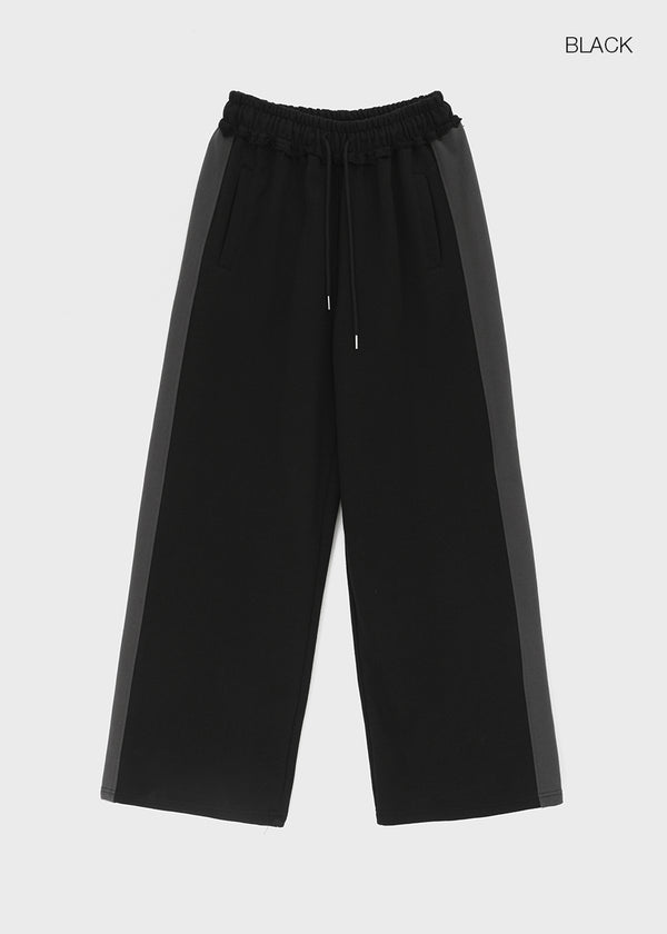 [MADE] Wirano Color-Block Wide Banded Pants