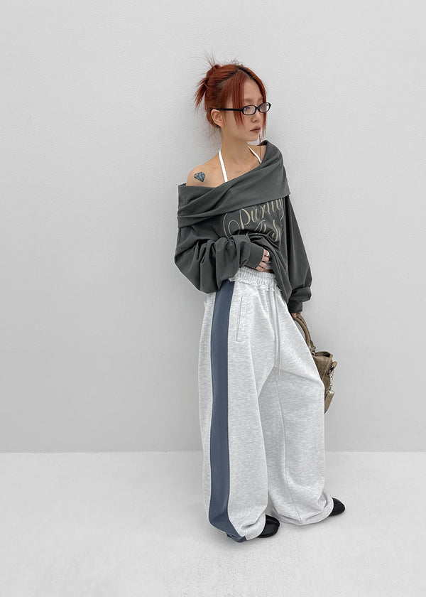 [MADE] Wirano Color-Block Wide Banded Pants