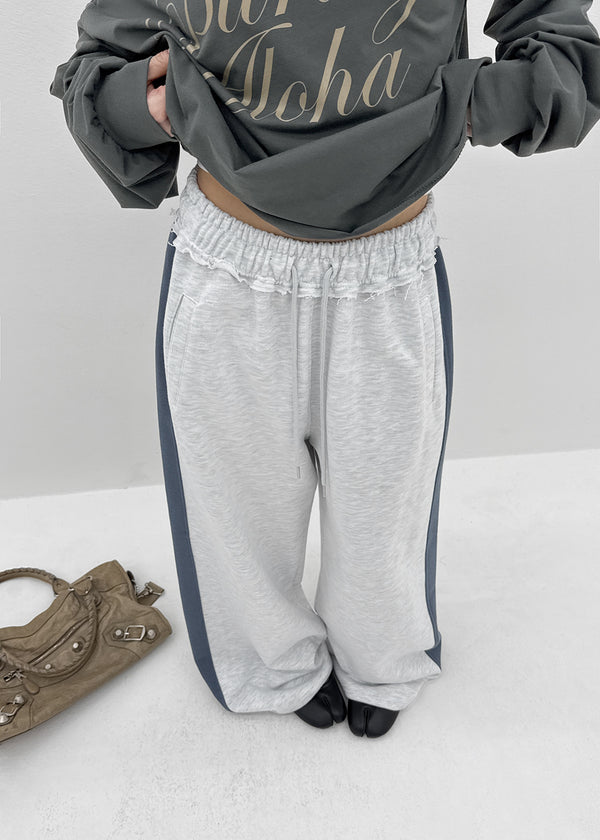 [MADE] Wirano Color-Block Wide Banded Pants