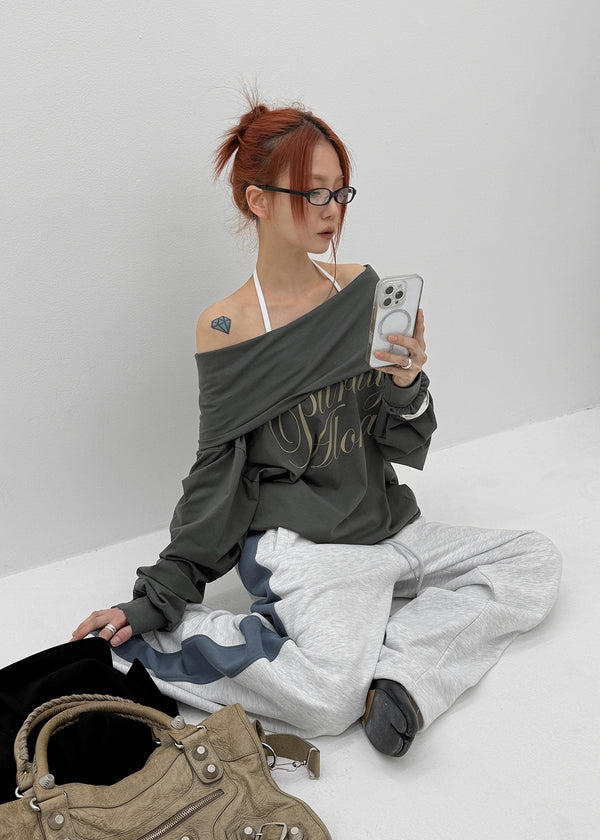 [MADE] Wirano Color-Block Wide Banded Pants