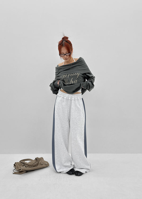 [MADE] Wirano Color-Block Wide Banded Pants