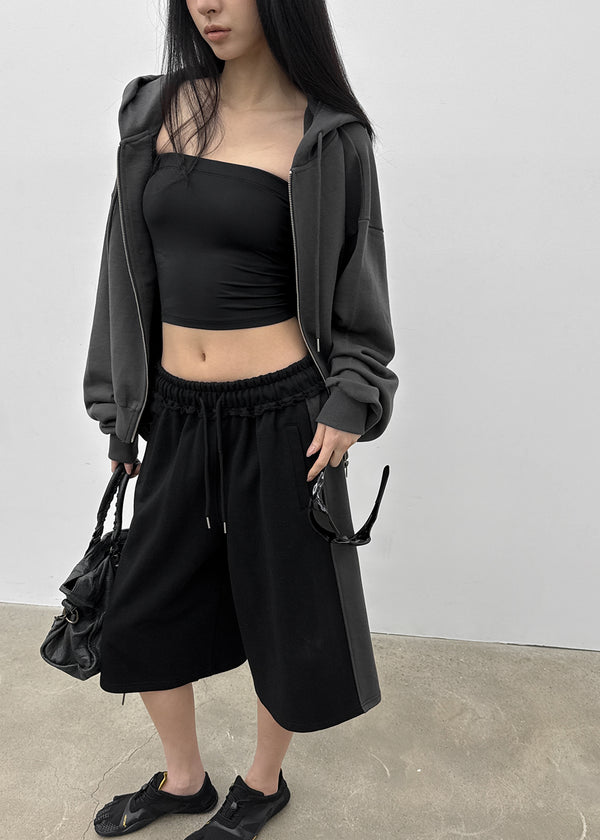 [MADE] Wirano Color-Block Bermuda Banded Pants