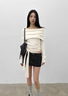 [MADE] Yelty Off-Shoulder Strap Long-Sleeve Tee