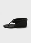 Fonten Leather Wedge Heel Flip-flops
