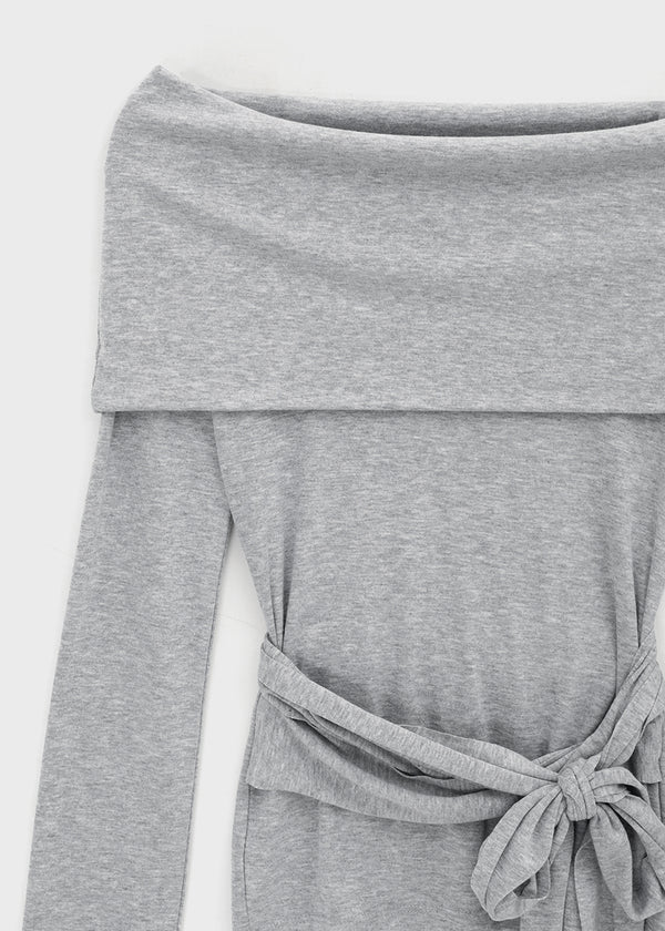 [MADE] Yelty Off-Shoulder Strap Long-Sleeve Tee