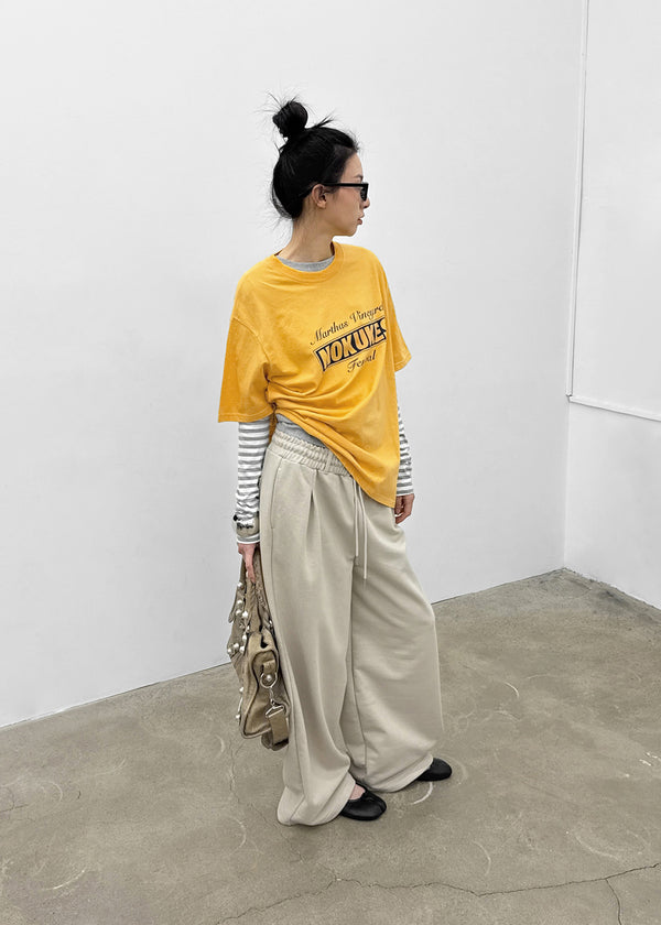 Marita Overfit Lettering Short Sleeve Tee