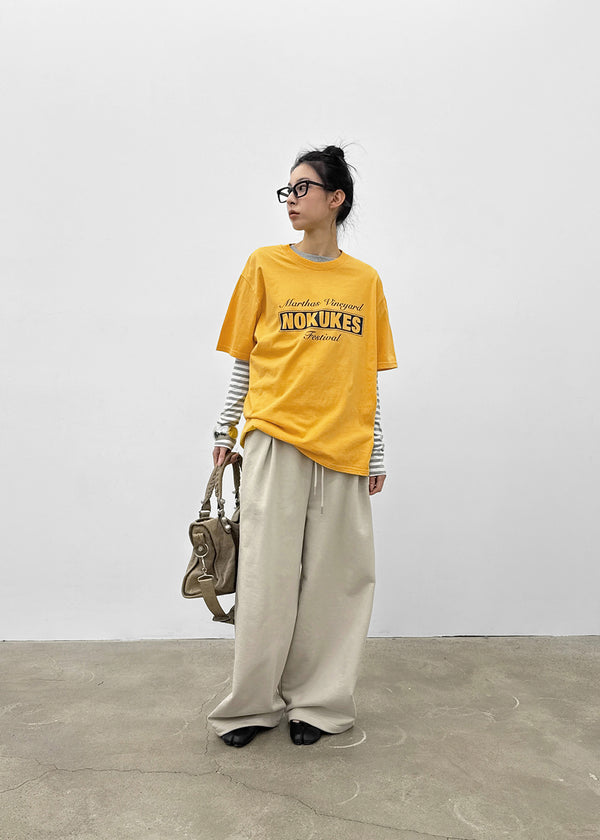 Marita Overfit Lettering Short Sleeve Tee