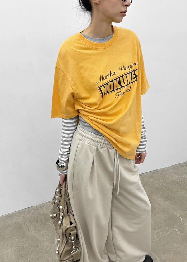 Lopoa Striped Layered Long Sleeve Tee