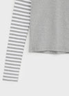 Lopoa Striped Layered Long Sleeve Tee