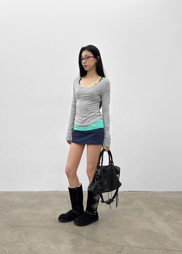 Pocohi Studded Mini Skort