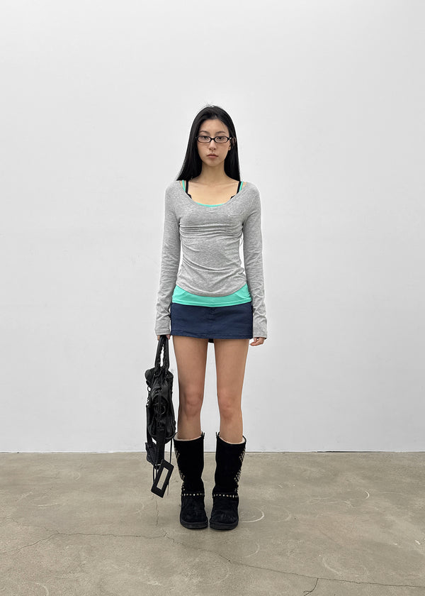 [MADE] Higg Pocket V-Neck Long-Sleeve Tee