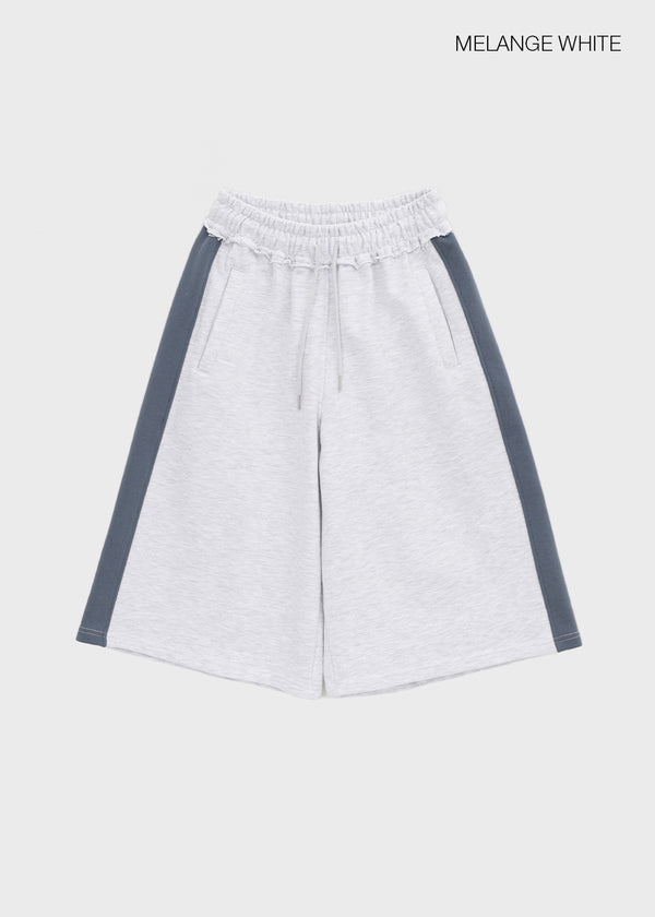 [MADE] Wirano Color-Block Bermuda Banded Pants