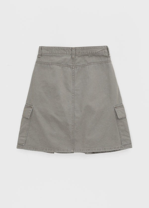 Tokoi Washed Cargo Midi Skirt