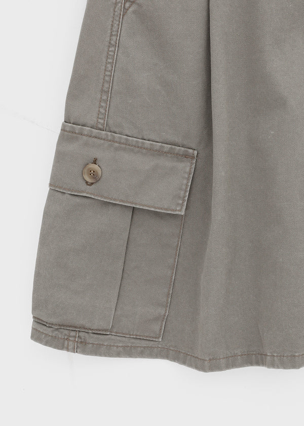Tokoi Washed Cargo Midi Skirt