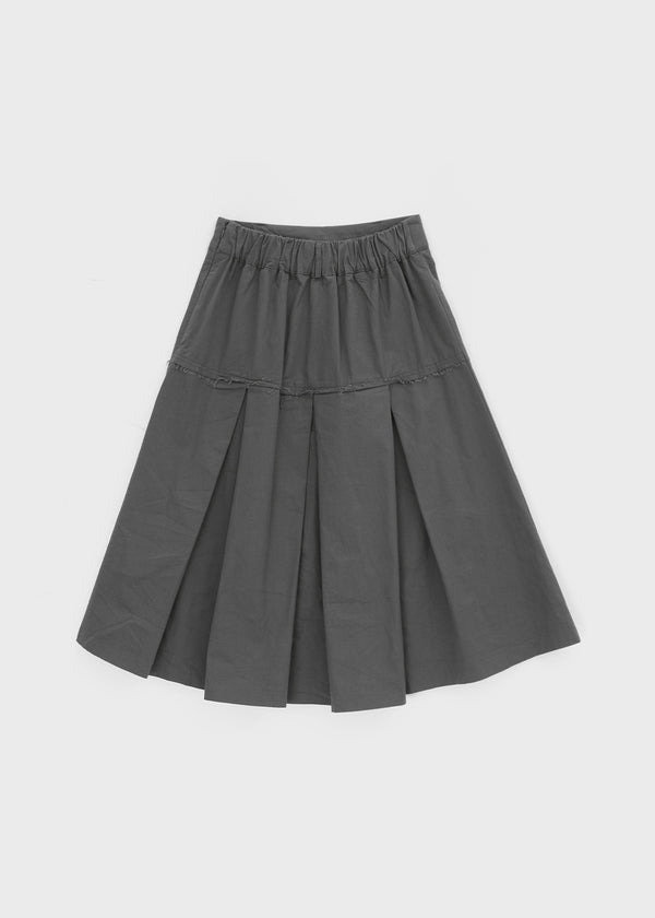 Kurat Washing Pocket Pleats Midi Skirt