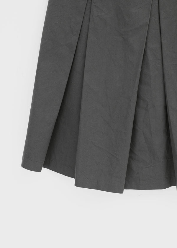 Kurat Washing Pocket Pleats Midi Skirt