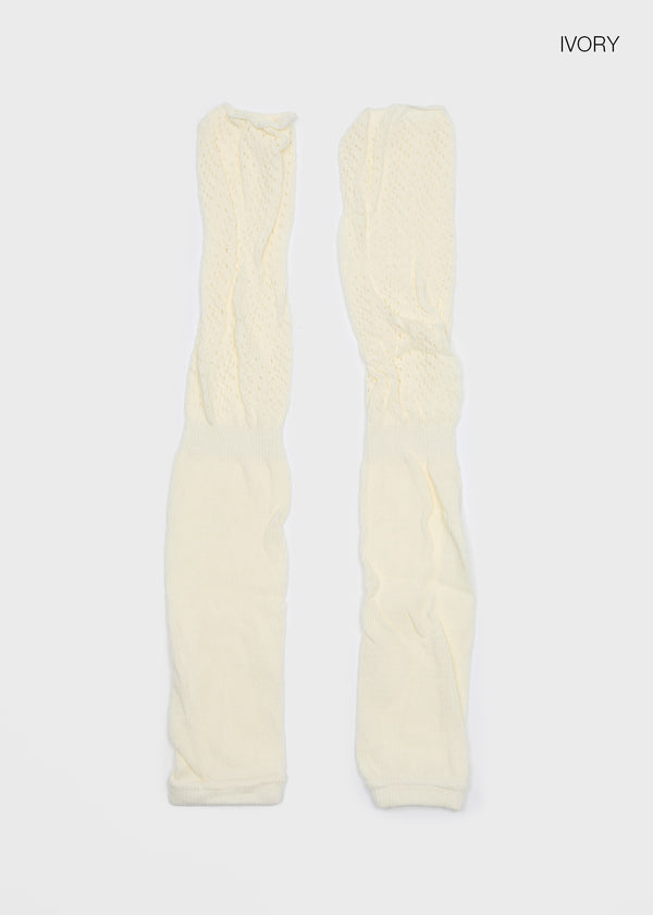 Maol Two-Tone Shirring Knit Leg Warmer