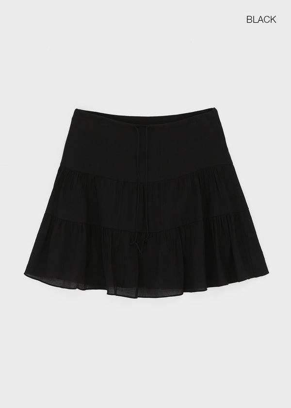 Apello Tiered Midi Skirt