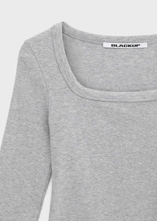 [MADE] Chofrin Square-Neck 7-Length T-Shirt