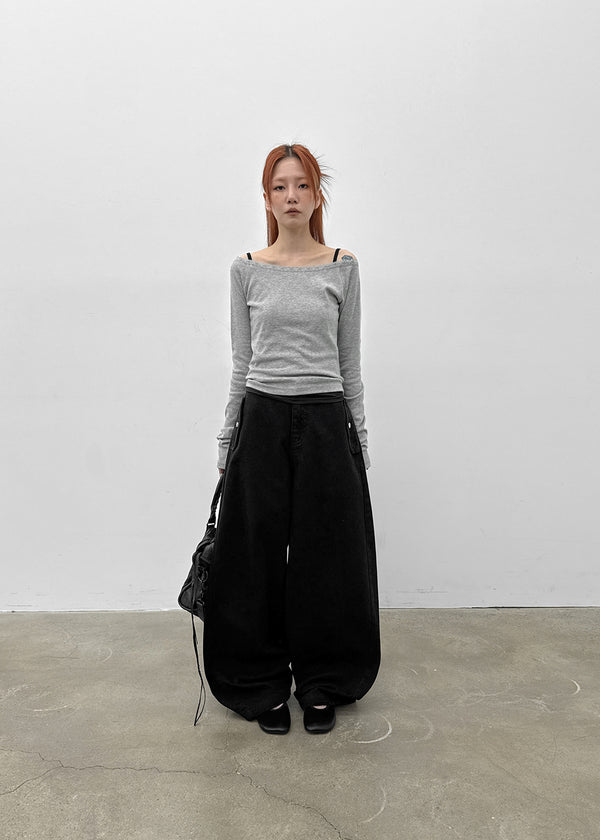 [MADE] Peacock Balloon Cotton Pants