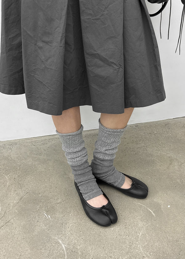 Maol Two-Tone Shirring Knit Leg Warmer