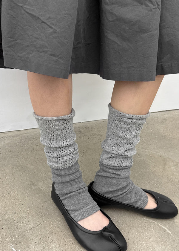 Maol Two-Tone Shirring Knit Leg Warmer