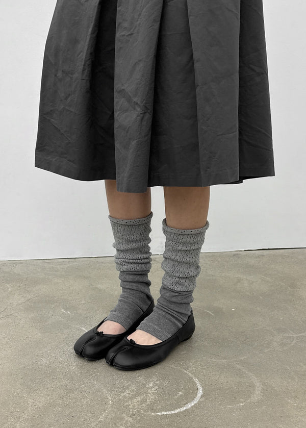 Maol Two-Tone Shirring Knit Leg Warmer