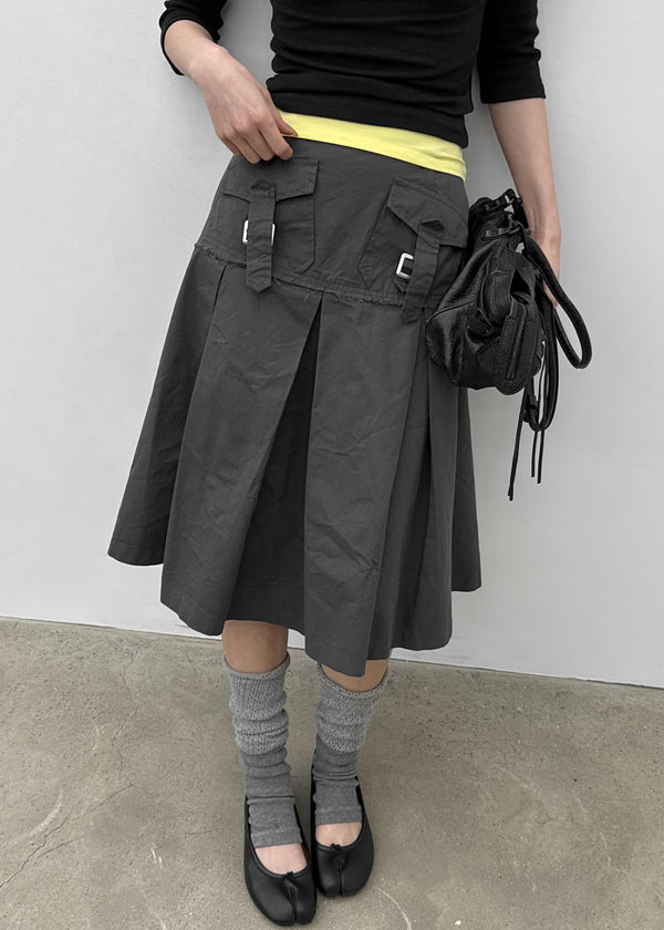 Maol Two-Tone Shirring Knit Leg Warmer