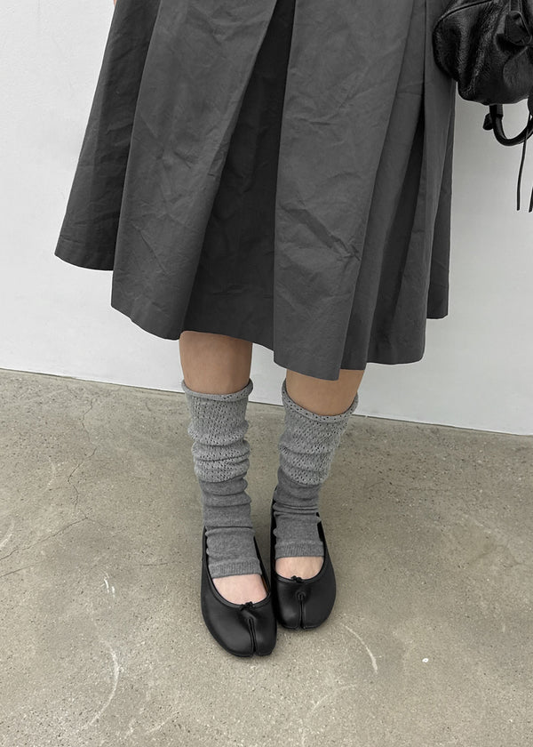 Maol Two-Tone Shirring Knit Leg Warmer