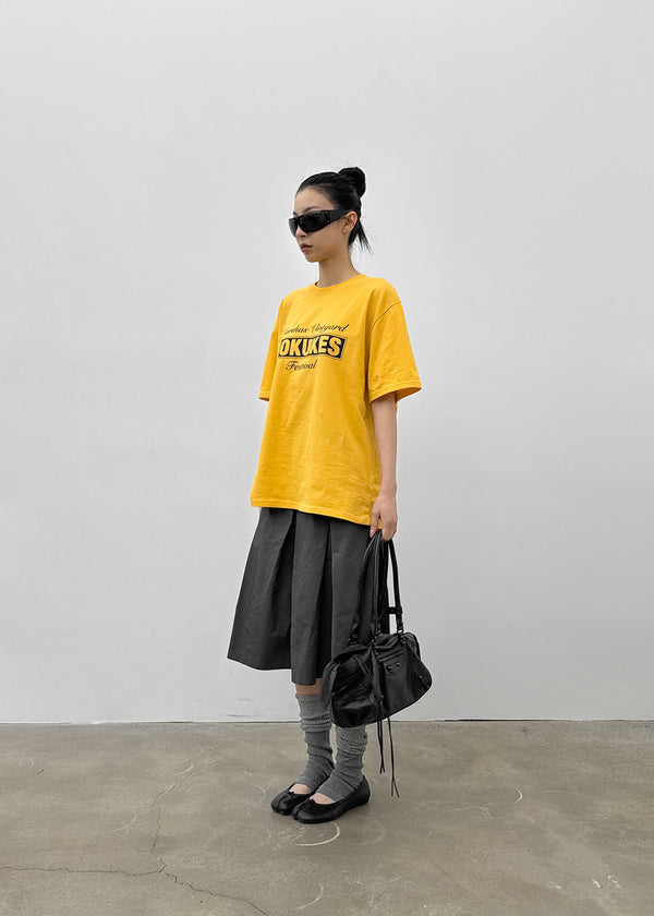 Marita Overfit Lettering Short Sleeve Tee