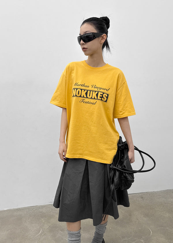 Marita Overfit Lettering Short Sleeve Tee