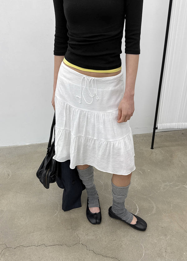 Apello Tiered Midi Skirt