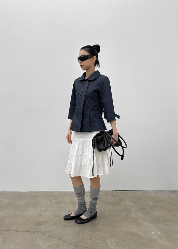 Katoang 3/4 Sleeve Button Double Jacket