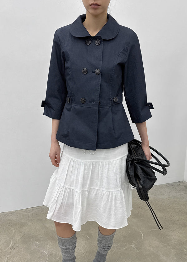 Katoang 3/4 Sleeve Button Double Jacket