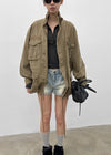 (UNISEX) Forep Washed Cotton Field Jacket