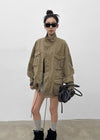 (UNISEX) Forep Washed Cotton Field Jacket