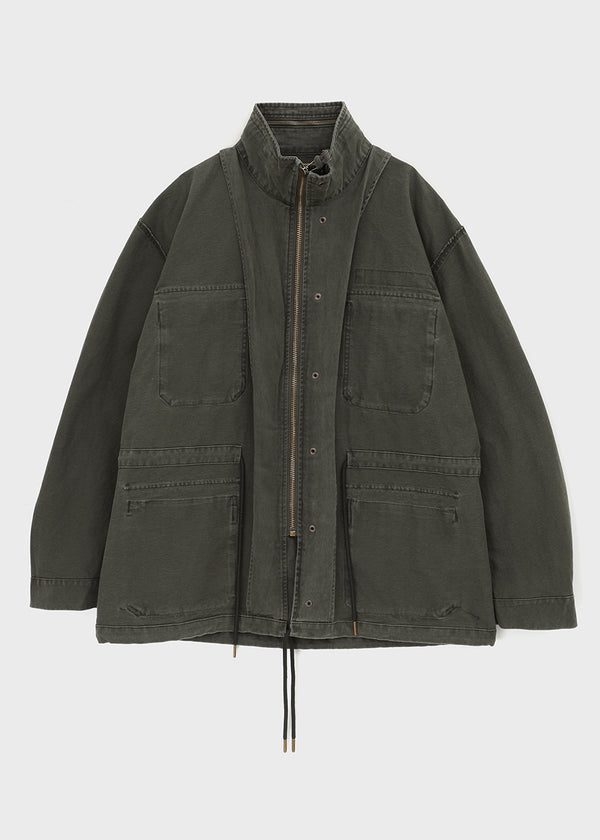 (UNISEX) Forep Washed Cotton Field Jacket