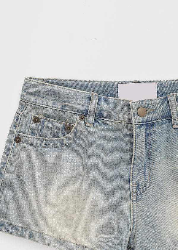 Tonnoa Washing Short Denim Pants
