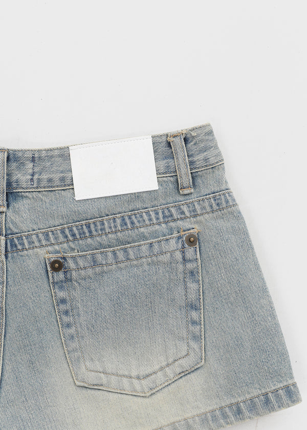 Tonnoa Washing Short Denim Pants