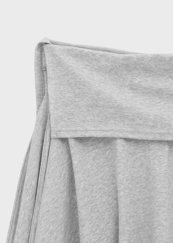 Celani Folding Unbalanced Midi Skirt