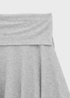 Celani Folding Unbalanced Midi Skirt