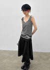 Cieron Striped U-neck Long Sleeveless