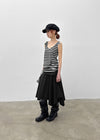 Cieron Striped U-neck Long Sleeveless