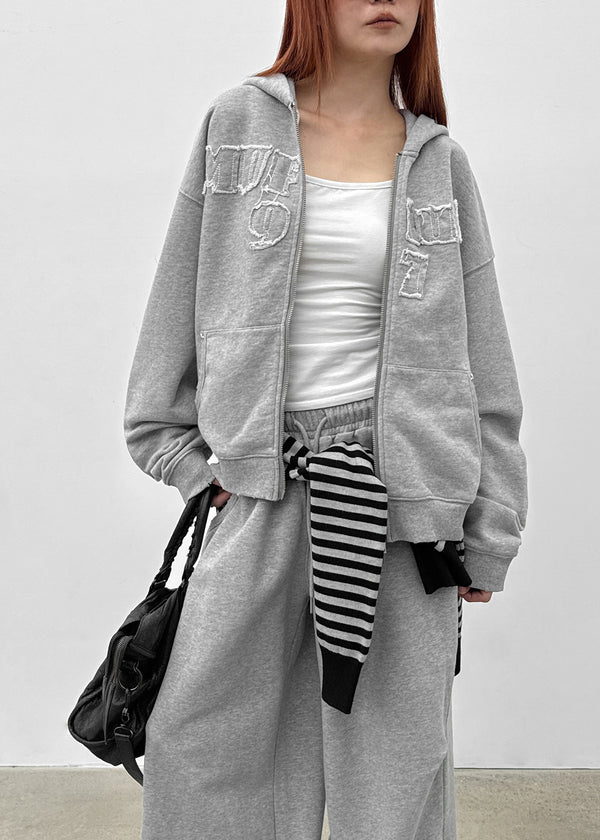 [MADE] Plbun Applique Hood Zip-Up (Set Available)