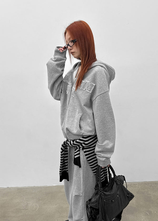 [MADE] Plbun Applique Hood Zip-Up (Set Available)