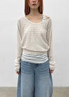 Gerent Back Hole V-neck Knit