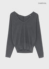 Gerent Back Hole V-neck Knit
